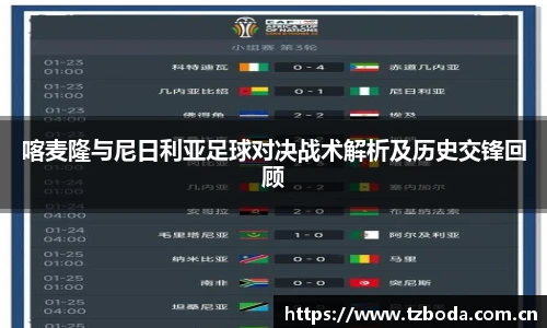 喀麦隆与尼日利亚足球对决战术解析及历史交锋回顾